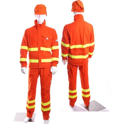 Custom Anti-static Orange Firefighter Work Arc Fire Coat With Atpv 8.7